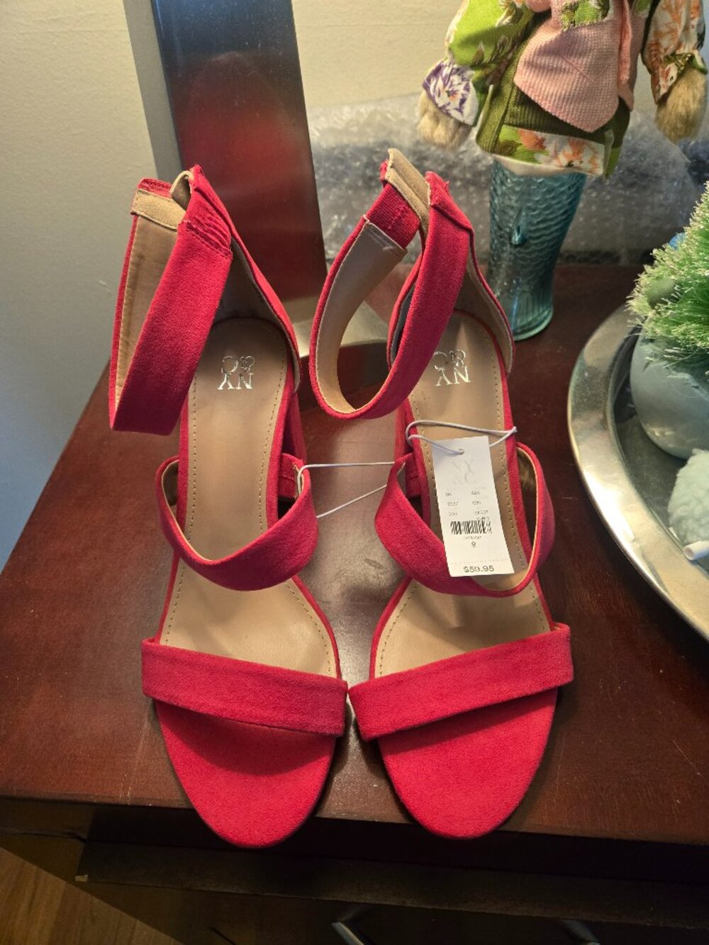 New York & Company Pink Suede Heels – Size 9 – NWT 💖